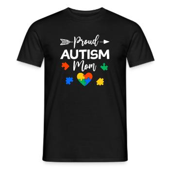 Proud Autism Mom Autisme Awareness Cadeau - T-shirt homme - noir - Devant - AI Model Male 178 light (178cm)