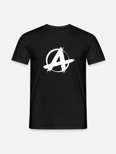 Punk Punker Anarchie Symbol Zeichen Geschenk - Männer T-Shirt - Schwarz