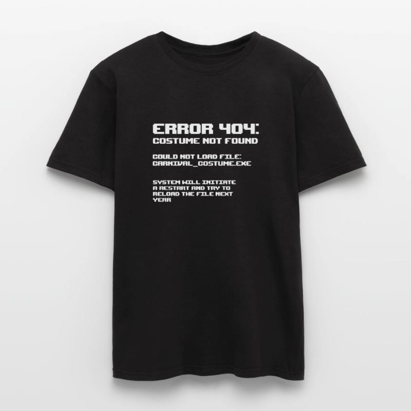Error 404 Costume not found programmer gift Men’s T-shirt