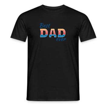 Best Dad Always Father's Day Man Christmas - Men's T-Shirt - black - Front - AI Model Male 178 light (178cm)