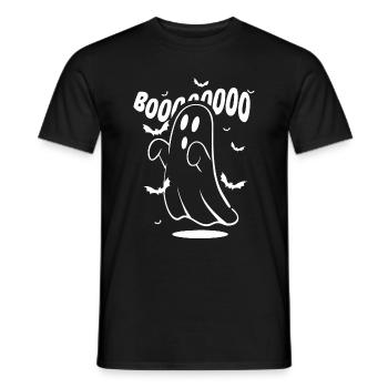 Boo halloween, fantôme drôle, Boo Boo - T-shirt homme - noir - Devant - AI Model Male 178 light (178cm)