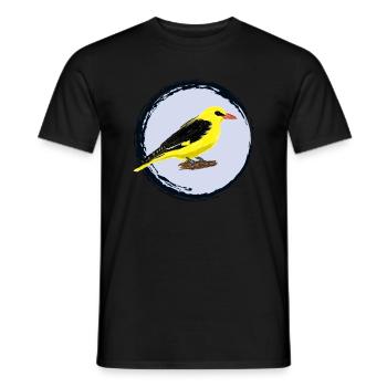 Pirol / Eurasian Golden Oriole II - Männer T-Shirt - Schwarz - Vorne - AI Model Male 178 light (178cm)