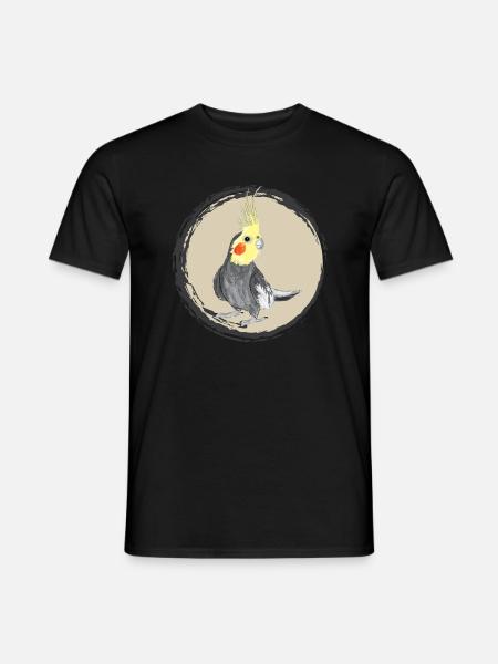 Nymphensittich / Cockatiel II - Männer T-Shirt - Schwarz
