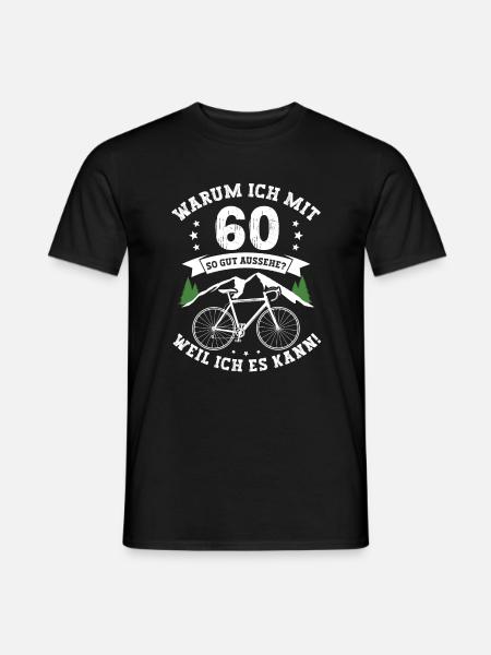 BIKE Fahrrad Geburtstag 60 Jahre Geschenkidee - Männer T-Shirt - Schwarz