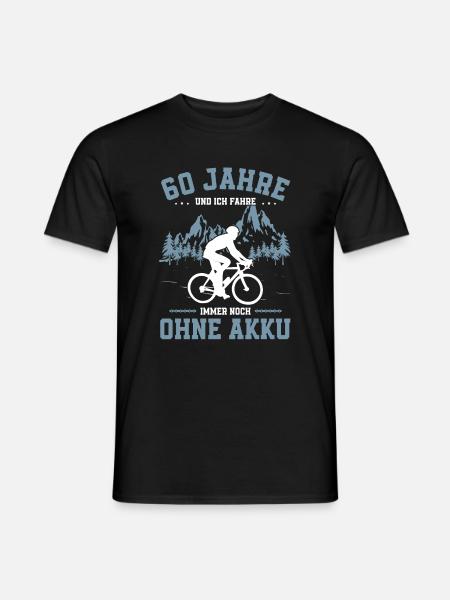 BIKE Fahrrad Geburtstag 60 Jahre Geschenkidee - Männer T-Shirt - Schwarz