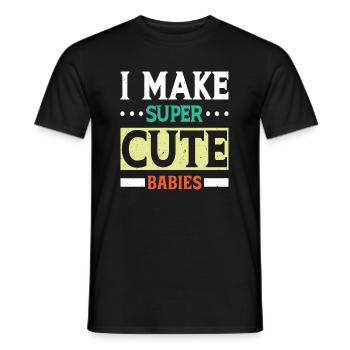 Father's Day dad dad dad dad dad dad dad - Men's T-Shirt - black - Front - AI Model Male 178 light (178cm)