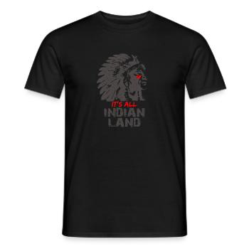 Indien - T-shirt homme - noir - Devant - AI Model Male 178 light (178cm)
