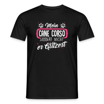CANE-CORSO - sabber - Männer T-Shirt - Schwarz - Vorne - AI Model Male 178 light (178cm)