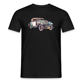 Voiture Oldtimer - T-shirt homme - noir - Devant - AI Model Male 178 light (178cm)