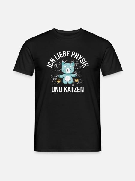 Physik Physiker Nerd - Männer T-Shirt - Schwarz