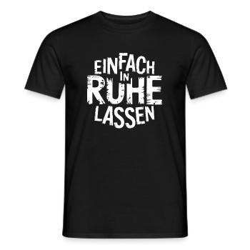 Lasst mir meine Ruhe - einfach in Ruhe lassen - Männer T-Shirt - Schwarz - Vorne - AI Model Male 178 light (178cm)