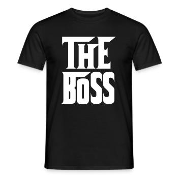The Boss partner look - Men's T-Shirt - black - Front - AI Model Male 178 light (178cm)