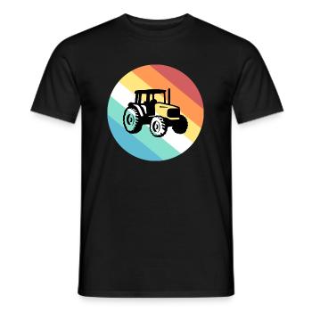 tractor - Men's T-Shirt - black - Front - AI Model Male 178 light (178cm)