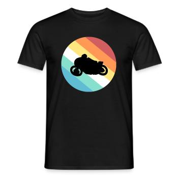 Motorrad - Männer T-Shirt - Schwarz - Vorne - AI Model Male 178 light (178cm)