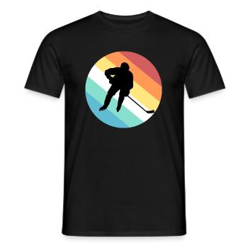 hockey sur glace - T-shirt homme - noir - Devant - AI Model Male 178 light (178cm)