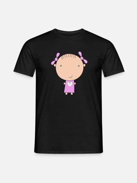 Calinette, das kleine Mädchen - Männer T-Shirt - Schwarz