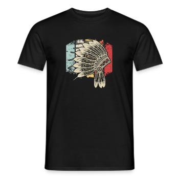 Idée cadeau indienne - T-shirt homme - noir - Devant - AI Model Male 178 light (178cm)