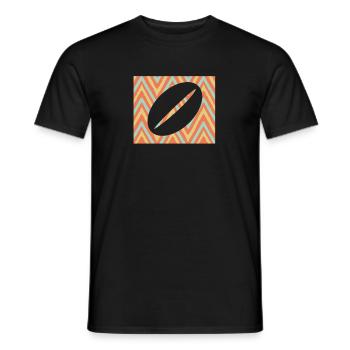 Cappuccino Kaffee Koffeinsüchitge Shirt - Männer T-Shirt - Schwarz - Vorne - AI Model Male 178 light (178cm)