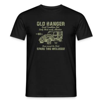 Vieux Banger 60ème anniversaire cadeau Bon état - T-shirt homme - noir - Devant - AI Model Male 178 light (178cm)