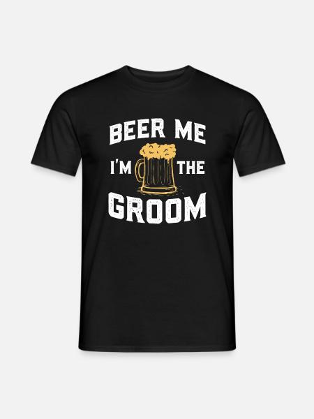 Beer, je suis le marié - Bachelor Party JGA - T-shirt homme - noir