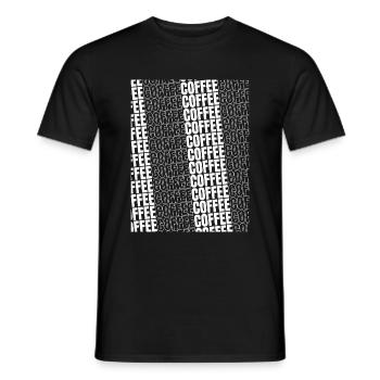 Coffee - Kaffeeliebhaber Design - Männer T-Shirt - Schwarz - Vorne - AI Model Male 178 light (178cm)
