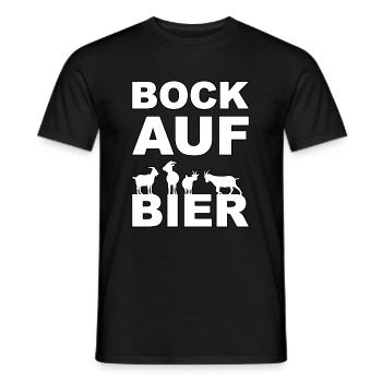 Bock auf Bier - Männer T-Shirt - Schwarz - Vorne - AI Model Male 178 light (178cm)