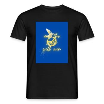 Free Ukraine - Männer T-Shirt - Schwarz - Vorne - AI Model Male 178 light (178cm)