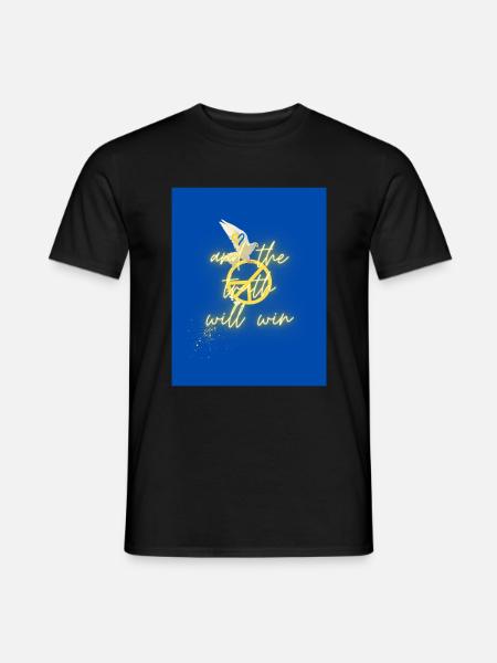 Free Ukraine - Männer T-Shirt - Schwarz