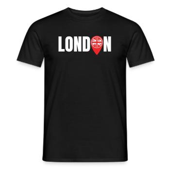 LONDON - T-shirt homme - noir - Devant - AI Model Male 178 light (178cm)