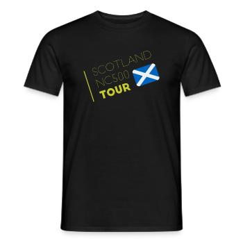 scotland nc 500 - Men's T-Shirt - black - Front - AI Model Male 178 light (178cm)