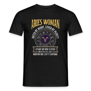 Horoscope Birth Constellation Element - Men's T-Shirt - black - Front - AI Model Male 178 light (178cm)