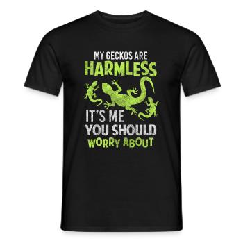 Reptilien Tropen Terrarium Terraristik - Männer T-Shirt - Schwarz - Vorne - AI Model Male 178 light (178cm)