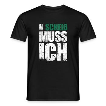 N Scheiß Muss Ich | Humor Lustig Sarkasmus - Männer T-Shirt - Schwarz - Vorne - AI Model Male 178 light (178cm)