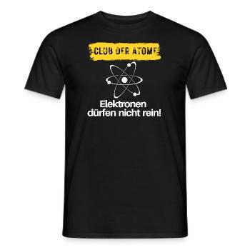 Club der Atome - Männer T-Shirt - Schwarz - Vorne - AI Model Male 178 light (178cm)