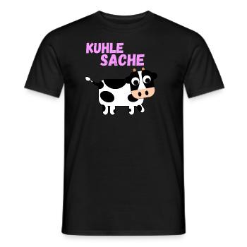 Kuhle Sache - Männer T-Shirt - Schwarz - Vorne - AI Model Male 178 light (178cm)