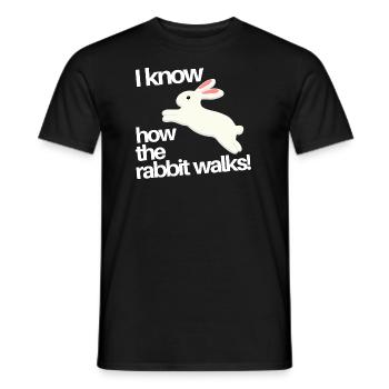 The Rabbit - Men's T-Shirt - black - Front - AI Model Male 178 light (178cm)
