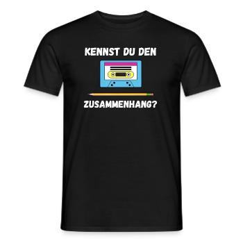 Stift Kassette - Männer T-Shirt - Schwarz - Vorne - AI Model Male 178 light (178cm)