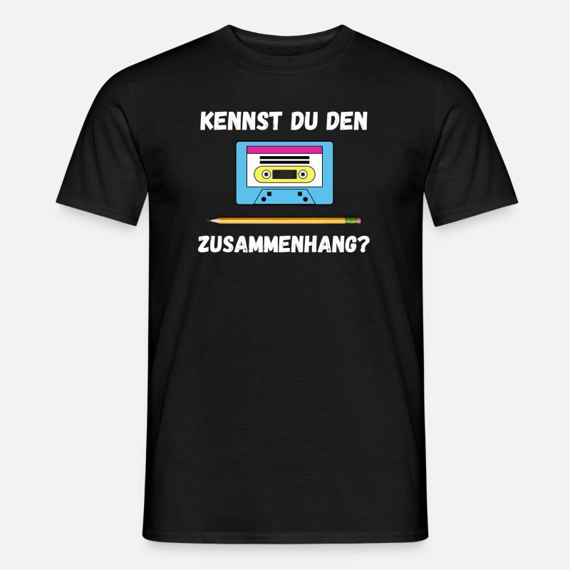 Stift Kassette - Männer T-Shirt - Schwarz