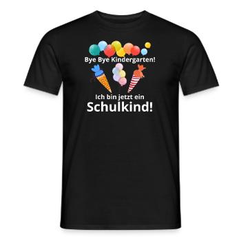 Bye Bye Kindergarten - Männer T-Shirt - Schwarz - Vorne - AI Model Male 178 light (178cm)