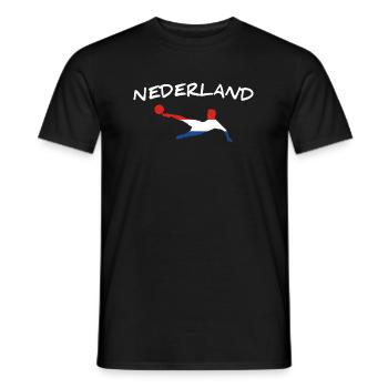 Pays-Bas Football 2022 - T-shirt homme - noir - Devant - AI Model Male 178 light (178cm)