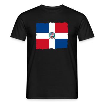 Dominican Republic Flag Dom Rep Flag Travel - Men's T-Shirt - black - Front - AI Model Male 178 light (178cm)