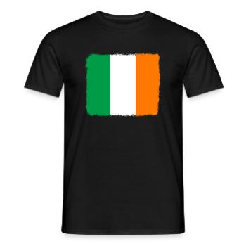 Irland Flagge Vintage Irische Fahne Dublin - Männer T-Shirt - Schwarz - Vorne - AI Model Male 178 light (178cm)
