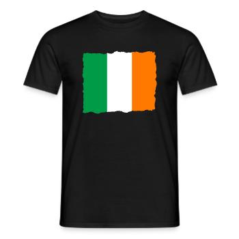 Irland Flagge Vintage Irische Fahne Dublin - Männer T-Shirt - Schwarz - Vorne - AI Model Male 178 light (178cm)