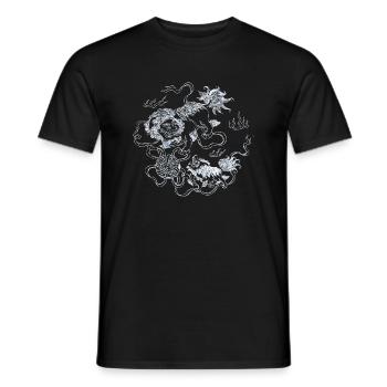 Chinese Tattoo Dragon - Männer T-Shirt - Schwarz - Vorne - AI Model Male 178 light (178cm)