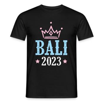 Bali 2023 - Männer T-Shirt - Schwarz - Vorne - AI Model Male 178 light (178cm)
