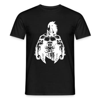 Spartan warrior muscles Sparta - Men's T-Shirt - black - Front - AI Model Male 178 light (178cm)