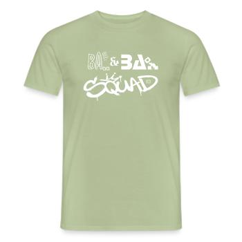 Ba & Ba Squad Graffiti Motiv - Männer T-Shirt - Sage - Vorne - AI Model Male 178 light (178cm)