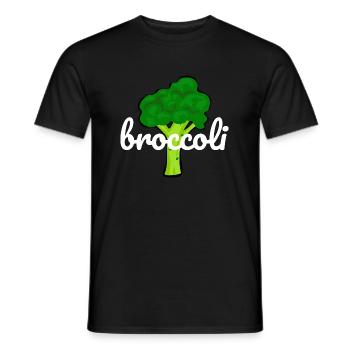 Broccoli! - Men's T-Shirt - black - Front - AI Model Male 178 light (178cm)