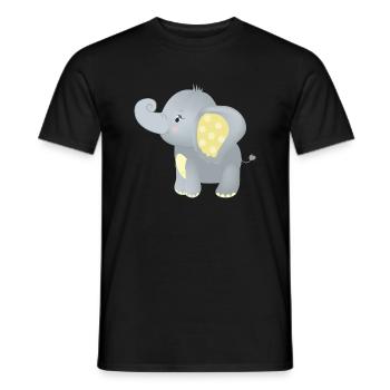 Baby Elephant Drôle De T-shirt Doux Idée Cadeau - T-shirt homme - noir - Devant - AI Model Male 178 light (178cm)