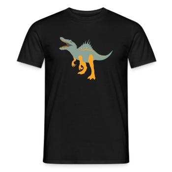 Spinonyx dinosaure Dino enfants T-Shirt Drôle - T-shirt homme - noir - Devant - AI Model Male 178 light (178cm)